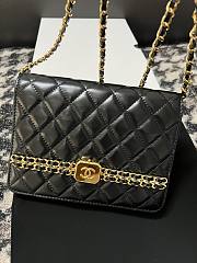 CHANEL Chain Clutch Black Bag 19CM - 6