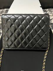 CHANEL Chain Clutch Black Bag 19CM - 5