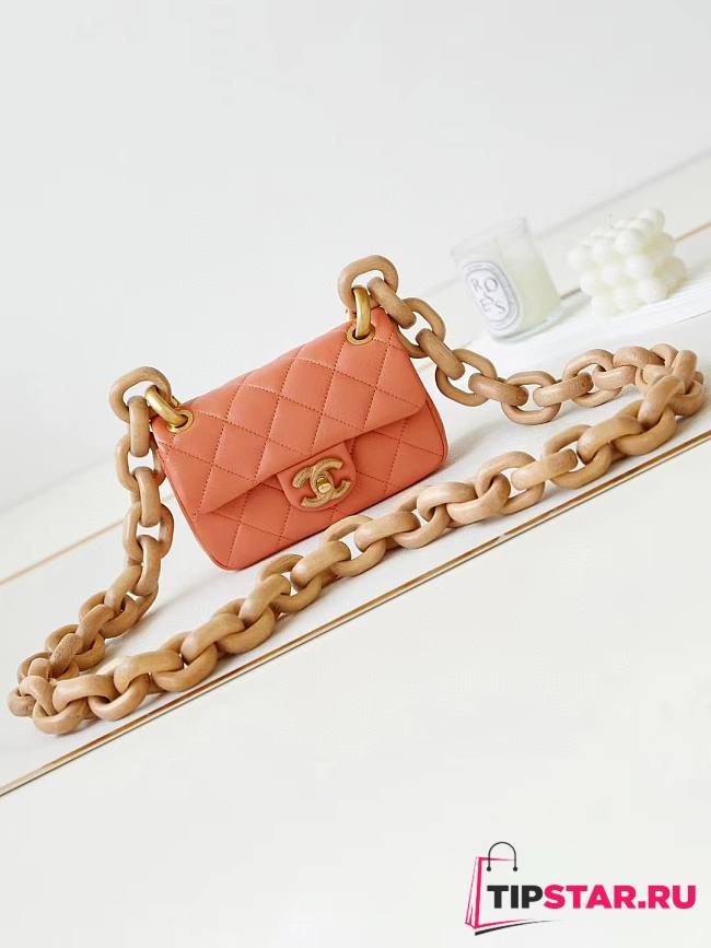 Chanel Mini Flap Métiers d’art Light Orange Bags 18cm - 1