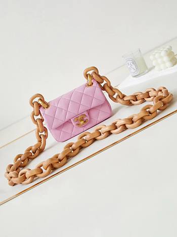 Chanel Mini Flap Métiers d'art Pink Bags 18cm