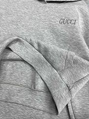 Gucci Hooded Pullover Grey Sweater & Skirt  - 5