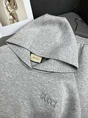 Gucci Hooded Pullover Grey Sweater & Skirt  - 4