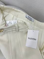 Valentino Hepburn Style Retro Pleated White Short Skirt - 2