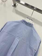 Valentino blue and white contra striped shirt - 6