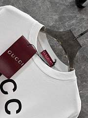 Gucci Letter Print Round Neck Long-sleeved T-shirt - 3