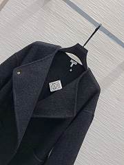 Loewe Double-faced Cashmere Black Coat - 3