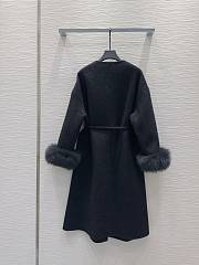 Loewe Double-faced Cashmere Black Coat - 2