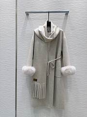 Loewe Double-faced Cashmere Grey Coat - 1