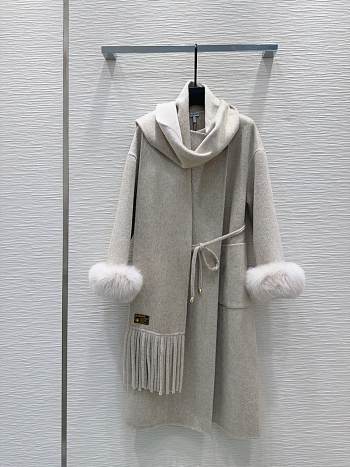 Loewe Double-faced Cashmere Grey Coat