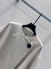 Loewe Double-faced Cashmere Grey Coat - 4