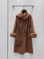 Loewe Double-faced Cashmere Brown Coat - 1