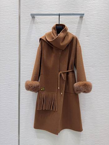 Loewe Double-faced Cashmere Brown Coat