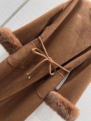 Loewe Double-faced Cashmere Brown Coat - 3