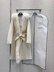 Max Mara Double-faced Cashmere White Coat - 1