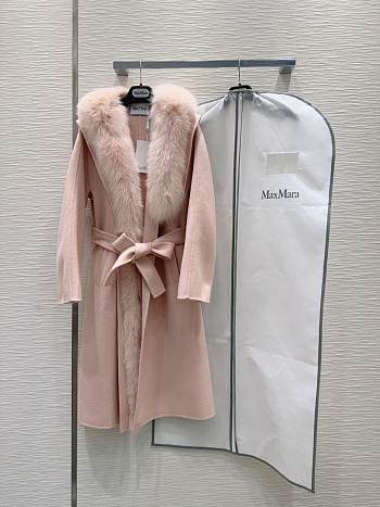 Max Mara Double-faced Cashmere Light Pink Coat