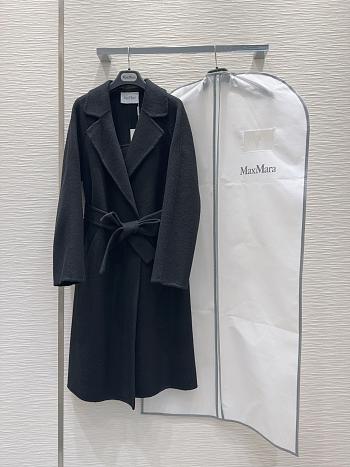 Maxmara Double-faced cashmere black coat