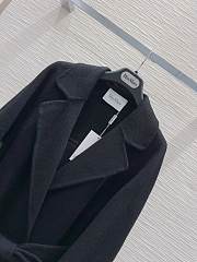 Maxmara Double-faced cashmere black coat - 6