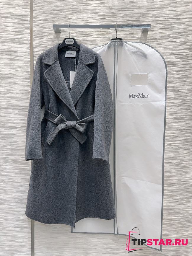 Maxmara Double-faced cashmere grey coat - 1