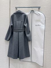 Maxmara Double-faced cashmere grey coat - 6