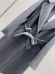 Maxmara Double-faced cashmere grey coat - 5