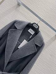 Maxmara Double-faced cashmere grey coat - 4