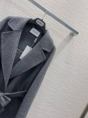 Maxmara Double-faced cashmere grey coat - 2