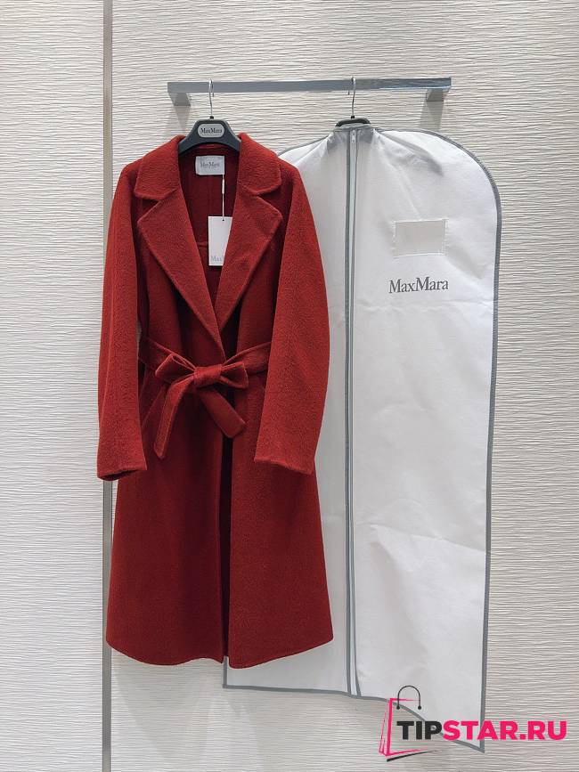 Maxmara Double-faced cashmere red coat - 1