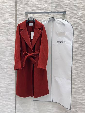 Maxmara Double-faced cashmere red coat