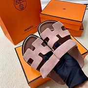 Hermes Dark Pink Erjiu Shoes - 6