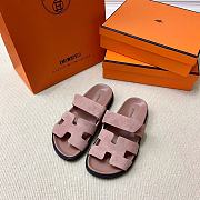 Hermes Dark Pink Erjiu Shoes - 3