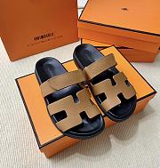 Hermes Brown Erjiu Shoes - 4