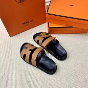 Hermes Brown Erjiu Shoes - 3