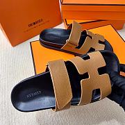 Hermes Brown Erjiu Shoes - 2