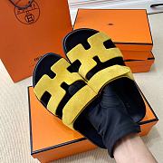 Hermes Dark Yellow Erjiu Shoes - 6