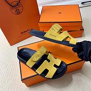 Hermes Dark Yellow Erjiu Shoes - 5