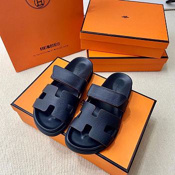 Hermes Black Erjiu Shoes