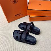 Hermes Black Erjiu Shoes - 5