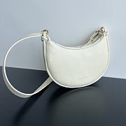 BV Gemelli half-moon white crossbody bag 26x15x8 - 6