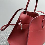 The Row Margaux 12 Tubby Deep Red Bag 32x13x25cm - 5