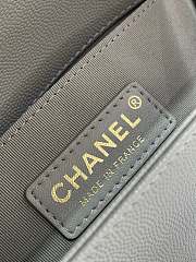 Chanel Leboy Caviar Light Gray 20cm - 4