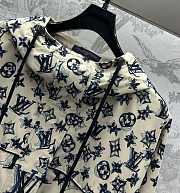 LV hooded printed zipper jacket  - 6