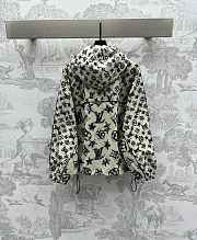 LV hooded printed zipper jacket  - 4