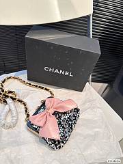 Chanel24A Bow Frog Mouth Bag 13X12CM - 1