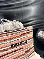 Miu Miu Woven Shopping Bag 36x34cm - 4