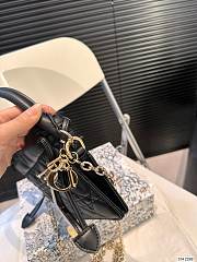 LADY DIOR TOP HANDLE DRAWSTRING MINI BAG 19.5 x 14.5CM - 5