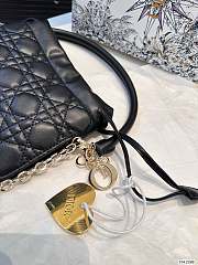 LADY DIOR TOP HANDLE DRAWSTRING MINI BAG 19.5 x 14.5CM - 2