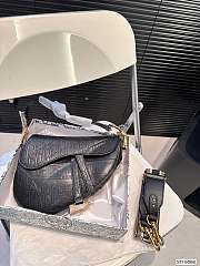 Dior Saddle Black Bag 24x21cm - 1