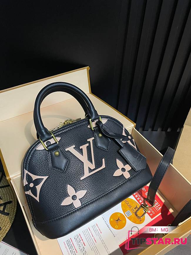 LV Alma BB Old Flower Shell Bag  24*18CM - 1