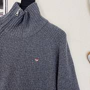 TB Unisex high-neck silhouette grey sweater - 6