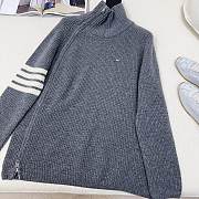 TB Unisex high-neck silhouette grey sweater - 5